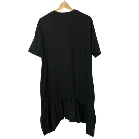 ASOS Design Tall Black Oversized Smock Mini Dress 2 - Picture 2 of 4